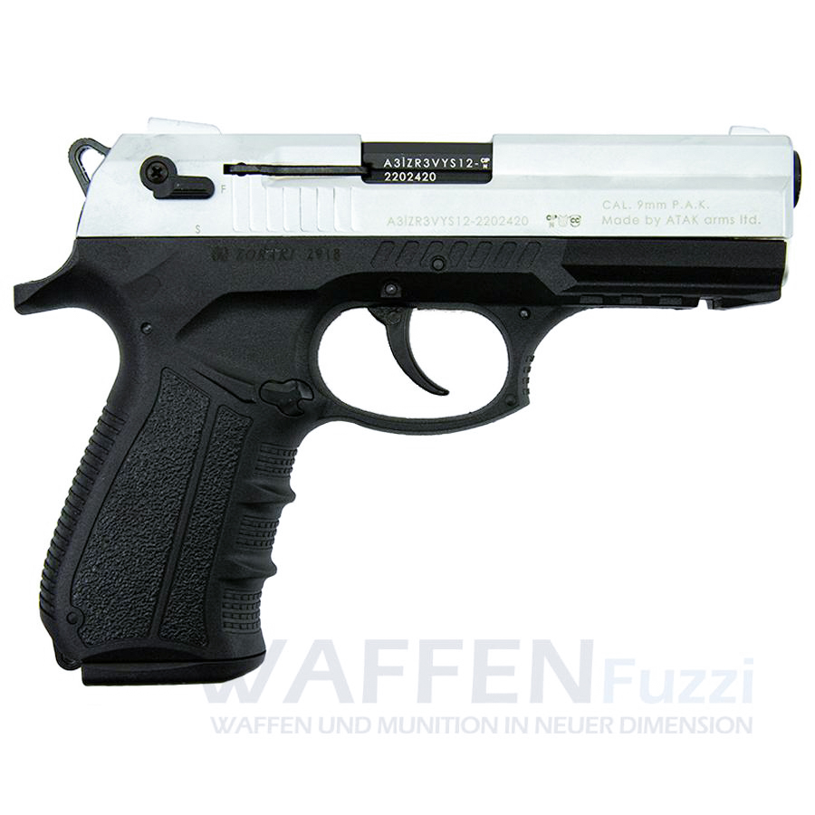 Zoraki 2918 Schreckschusspistole Matt-Chrom Kaliber 9mm P.A.K.