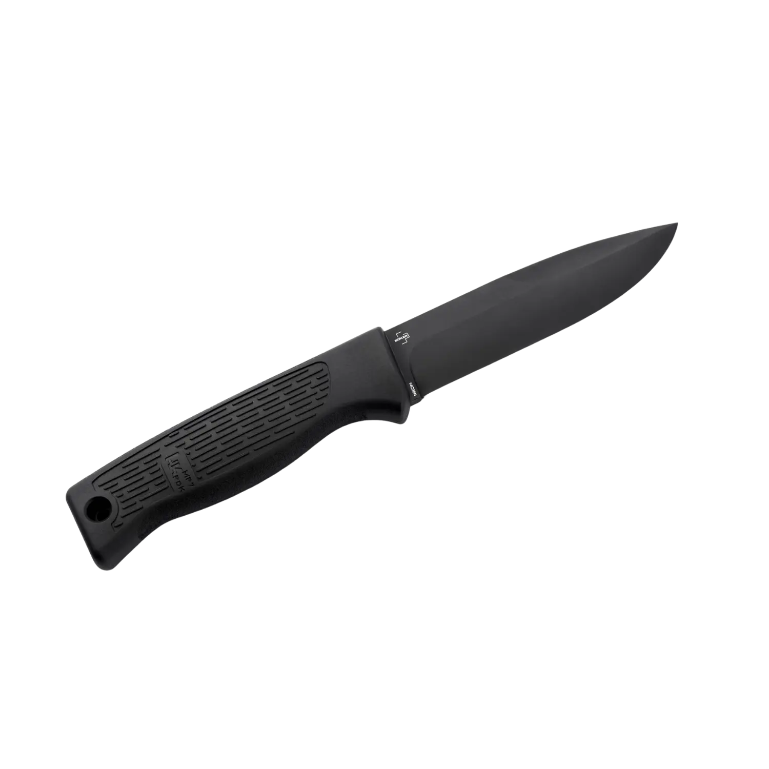 schwarzes Messer mit schwarzer Klinge