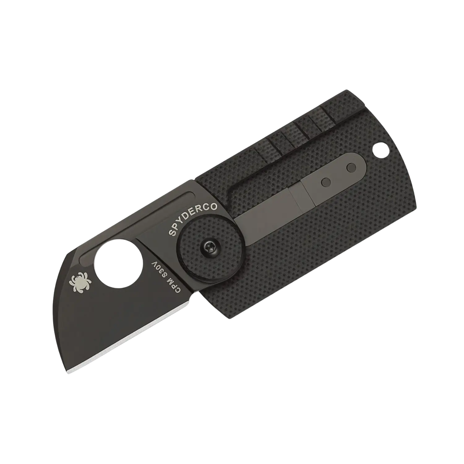  Mini-Taschenmesser mit schwarzem Klingen- und Griffdesign, kompakt und praktisch für den Alltag.