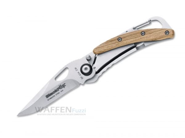 BlackFox-F-434-ZW Blackfox 434 Einhandmesser mit Zebranholzgriffschale