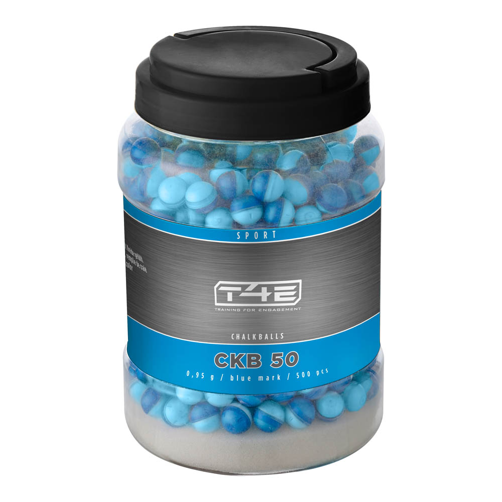 T4E Sport CKB 50 Chalkballs 500 Schuss Kaliber .50 Bluemark