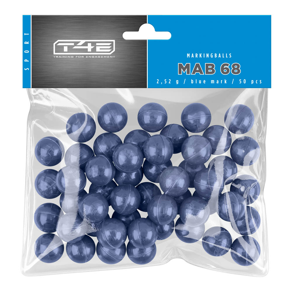 T4E Sport MAB 68 Markingballs 50 St. Kaliber .68 Blau