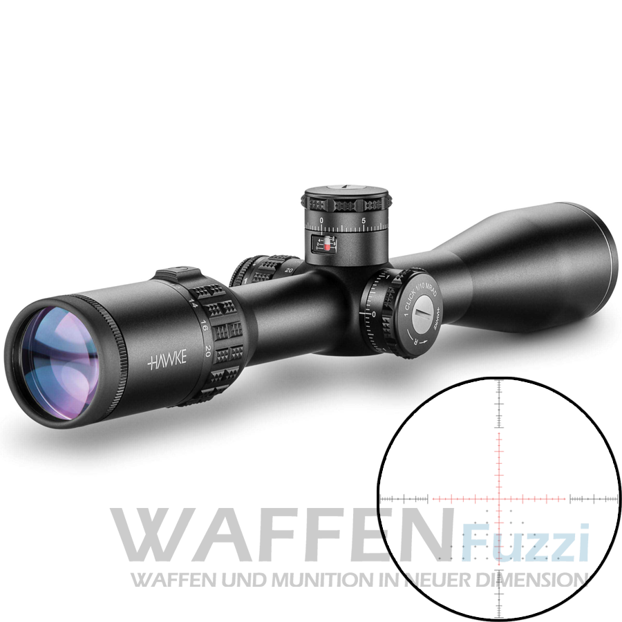 Hawke Sidewinder 30 SF 6.5-20x44 20x Half Mil Absehen Hawke Sidewinder 30 SF 6.5-20x44 20x Half Mil Absehen