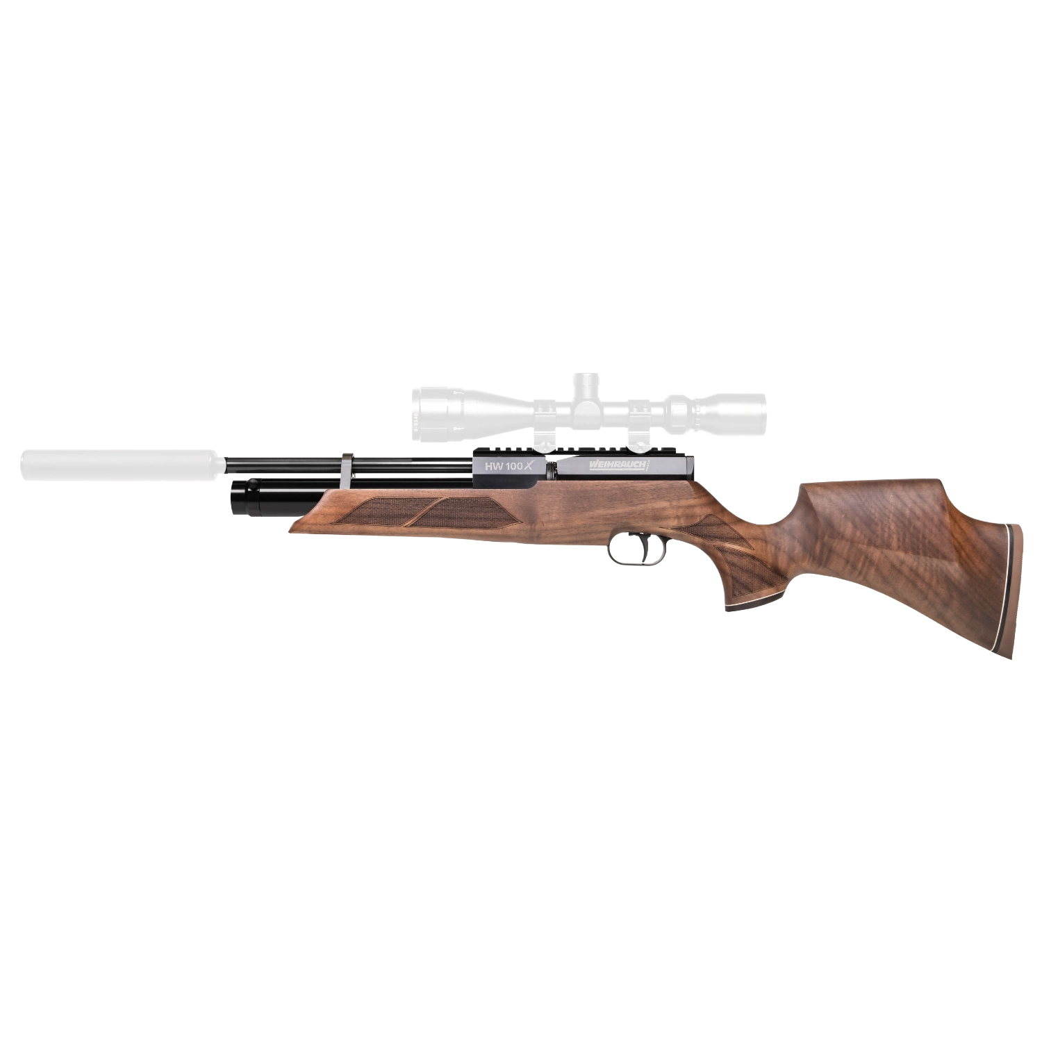 Weihrauch HW 100 X-S Pressluftgewehr Sportschaft in Nussbaumholz I Variantenauswahl