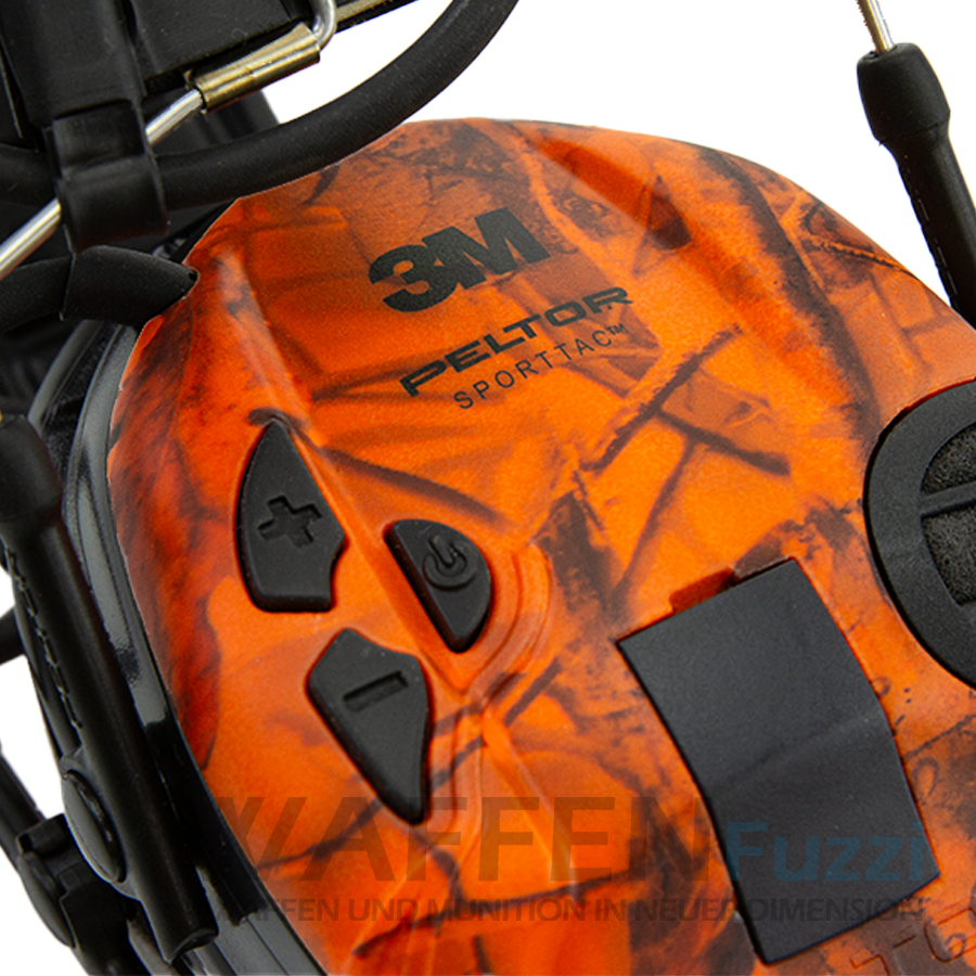 3M Peltor Sporttac Hunting Gehörschutz Elektronisch Orange Camouflage