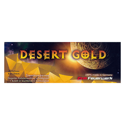 Desert Gold 20er Goldglitter + grünes Buketts