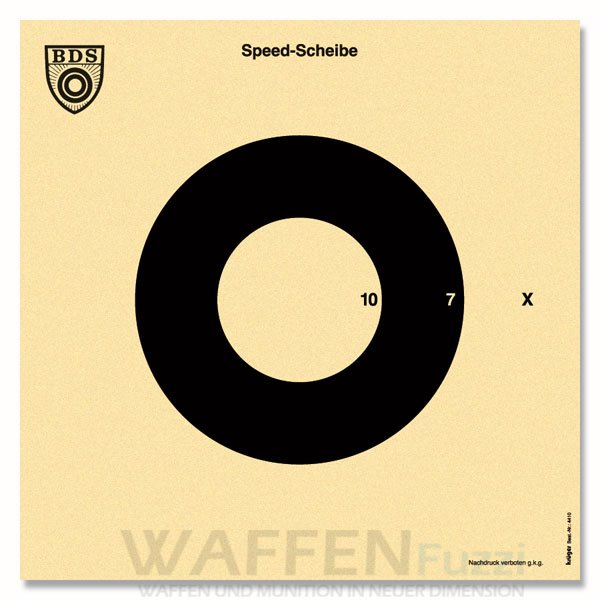 4410 Speed Scheibe gemäß BDS Sporthandbuch Scheibe Nr. 10