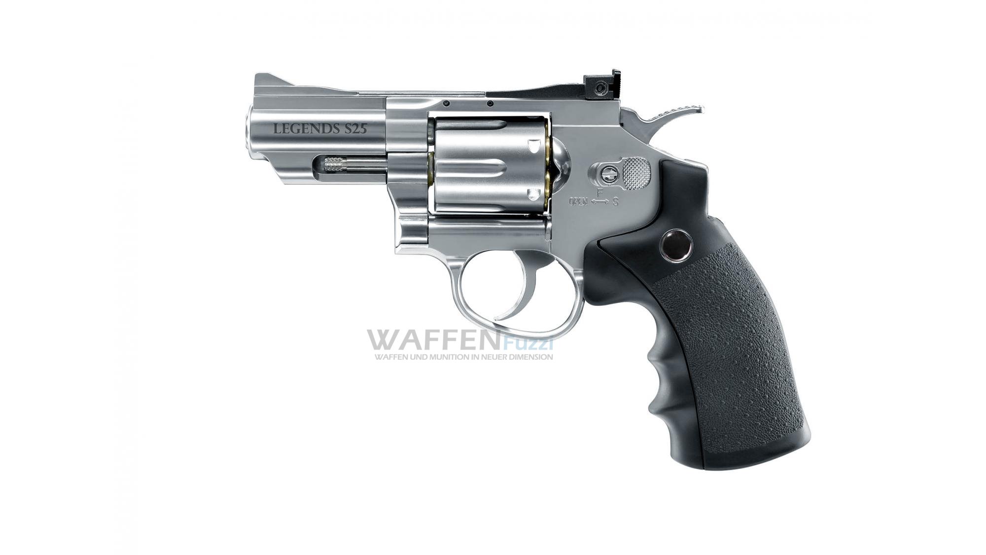 Legends S25 CO2 Revolver stainless Optik Kaliber 4,5mm Diabolo