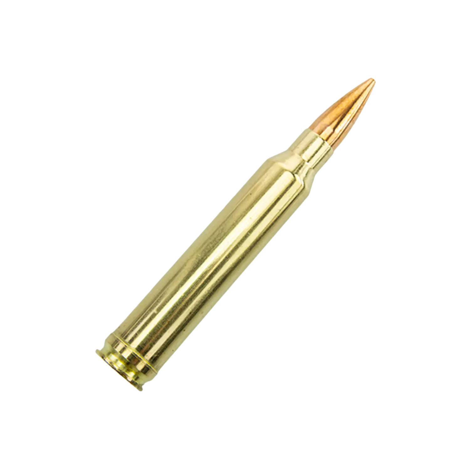 Target Elite Plus Match Kaliber .338 Lapua Mag. 250gr. 20 Schuss Patronenhülse mit spitz zulaufendem Geschoss, bezeichnet als Target Elite .338, goldfarben mit kupferfarbenem Projektil