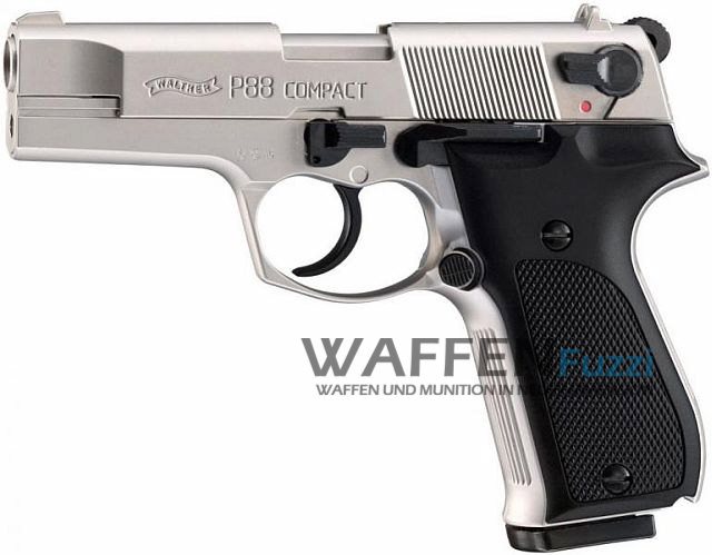 Walther P88 Schreckschusswaffe 9mm vernickelt