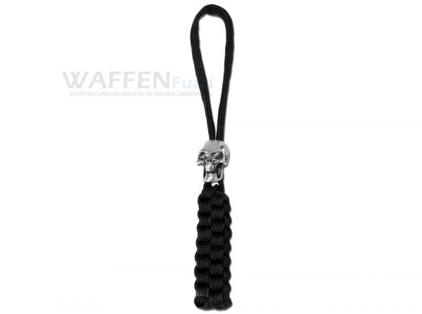 Lanyard-Totenkopf Schwarzer Lanyard - Schlüsselband mit Totenkopf