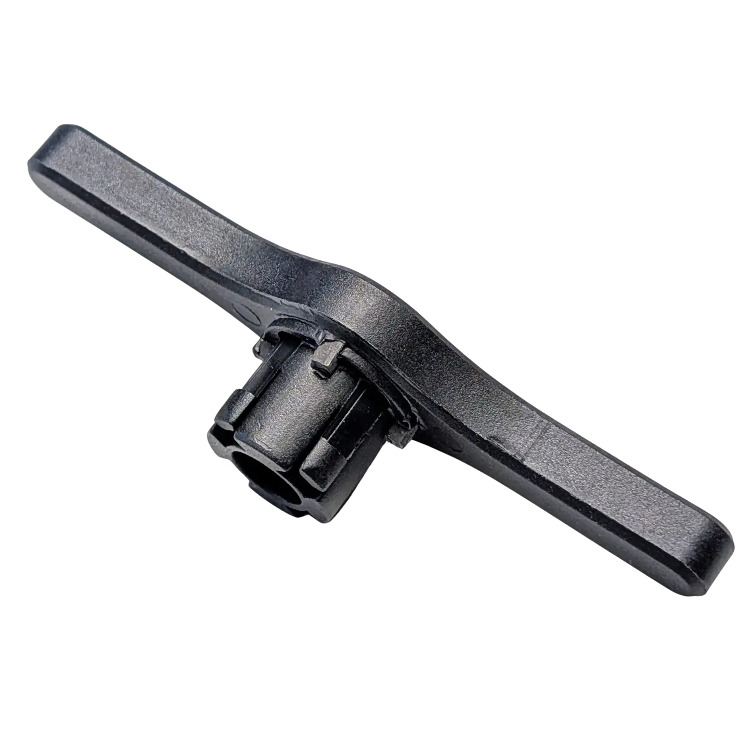 Schwarzer Franchi Choke-Schlüssel mit langem, flachem Griff und sechseckiger Aufnahme