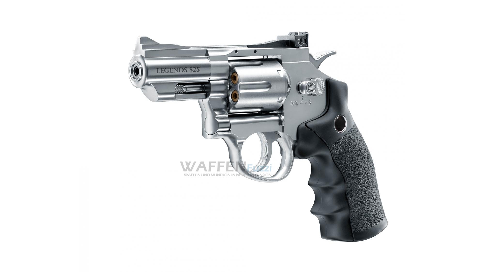 Legends-CO2-Revolver-Kaliber-4-5mm Trommelrevolver CO2 4,5mm Diabolo mit Patronen