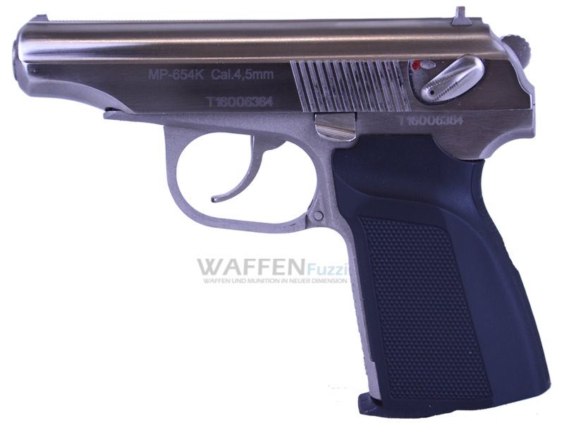 Baikal MP 654K vernickelt Makarov CO2 Pistole