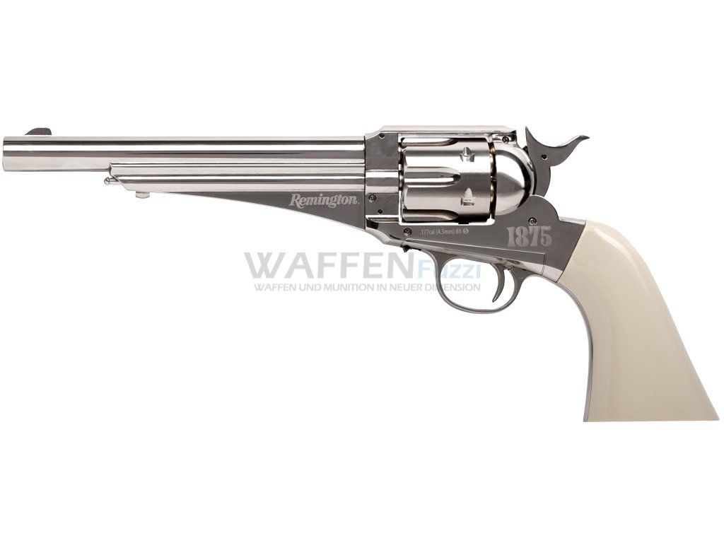 CO2-Revolver-Reminton-1875 CO2 Revolver Remington 1875 Lizensnachbau Kaliber 4,5mm Diabolo / Stahl BB