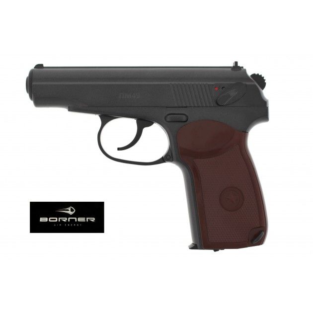 Borner PM49 CO2 Pistole 4,5mm Stahl BB Borner PM49 CO2 Pistole 4,5mm Stahl BB