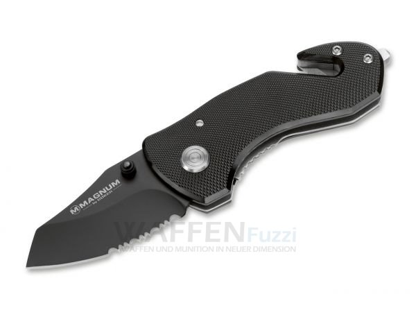 Black-Rescue-Mini-Einhandmesser Magnum Black Rescue Einsatzmesser für kleine Rettungssituationen