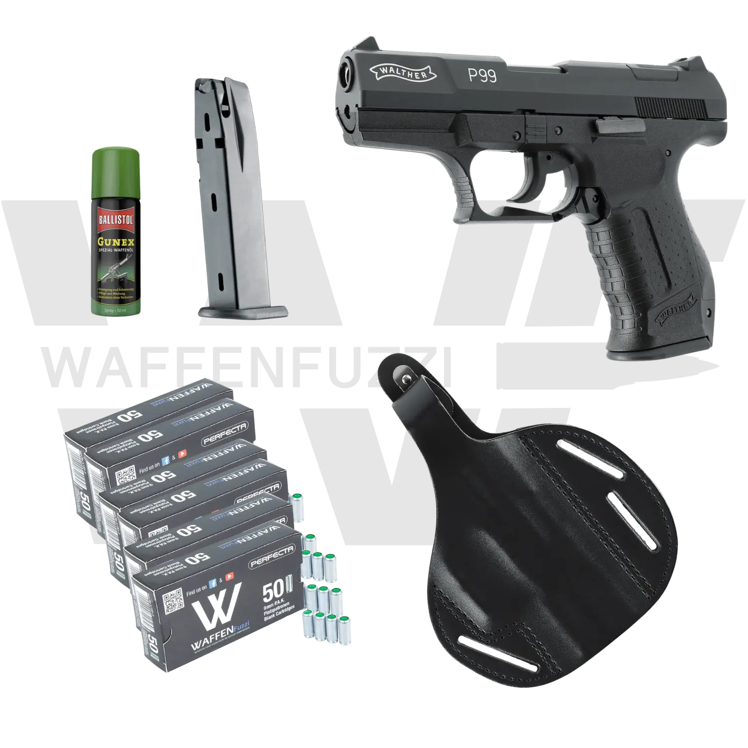 Walther P99 "L" Schreckschuss Set Kaliber 9mm PAK