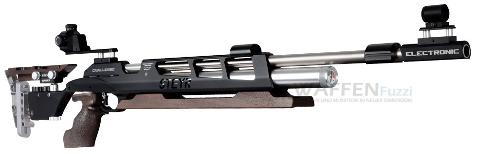 Challenge-Bench-Rest-E-Abzug Steyr Challenge E Bench Rest Pressluftgewehr 7,5 Joule Kaliber 4,5mm Diabolo