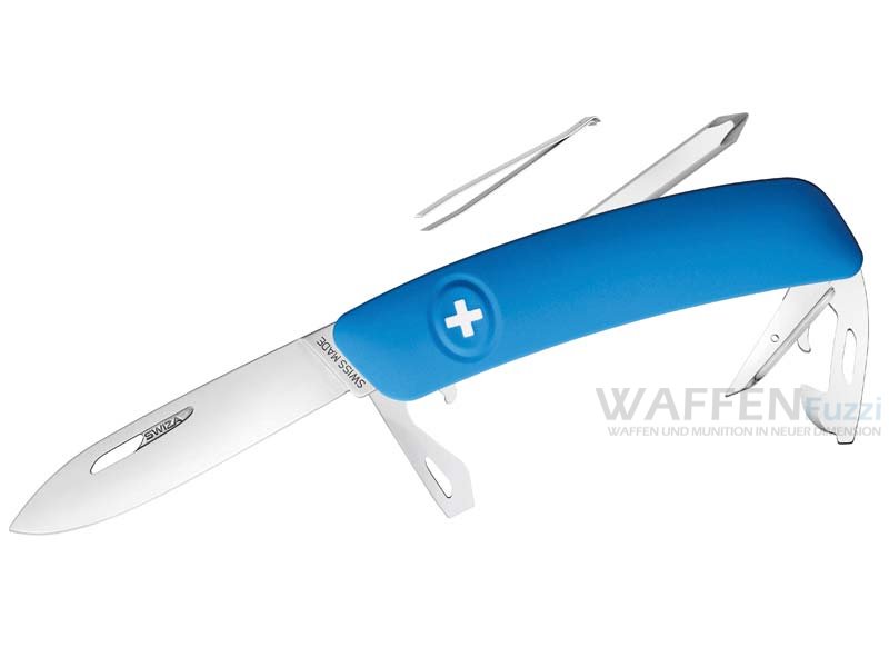 Swiza-Blau-D04-Klappmesser SWIZA D04 blau besondere Schweizer Taschenmesser