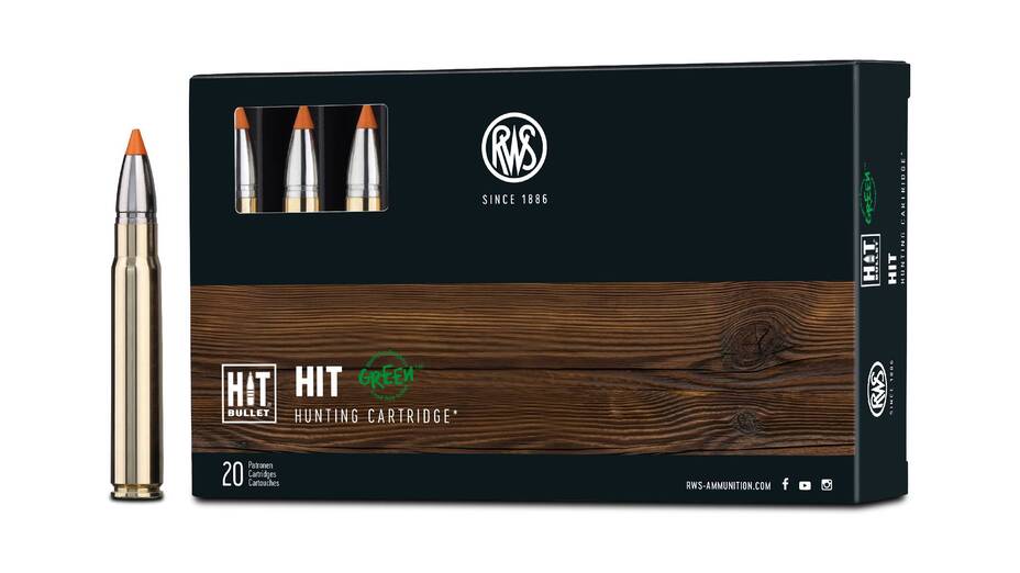 Jagdmunition RWS 9,3x62 HIT GREEN 250grs bleifreie Teilzerleger Jagdmunition RWS 9,3x62 HIT GREEN 250grs bleifreie Teilzerleger