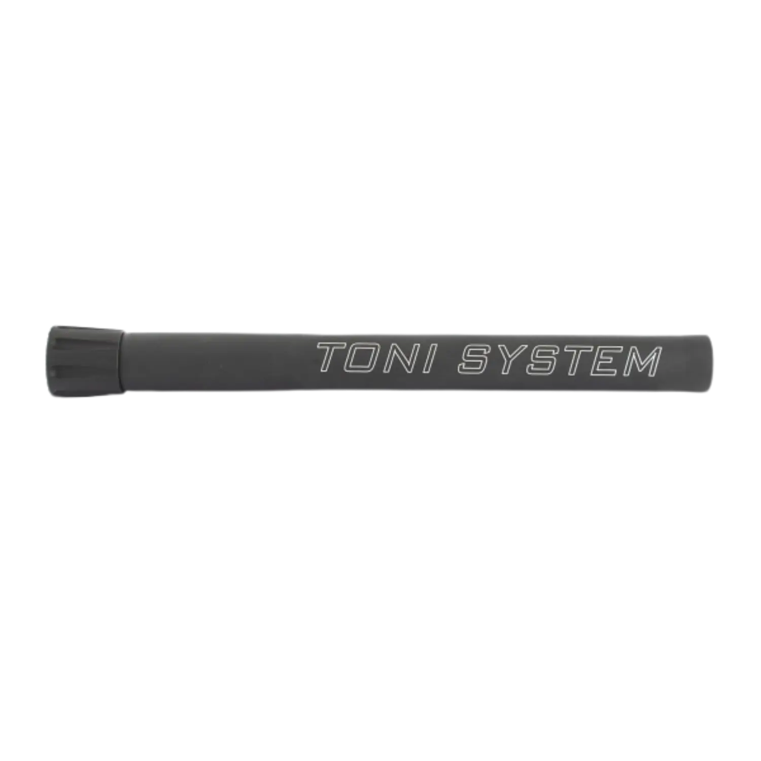 Magazinrohrverlängerung für Flinten in Schwarz mit der Aufschrift 'TONI SYSTEM' in weißer Schrift.