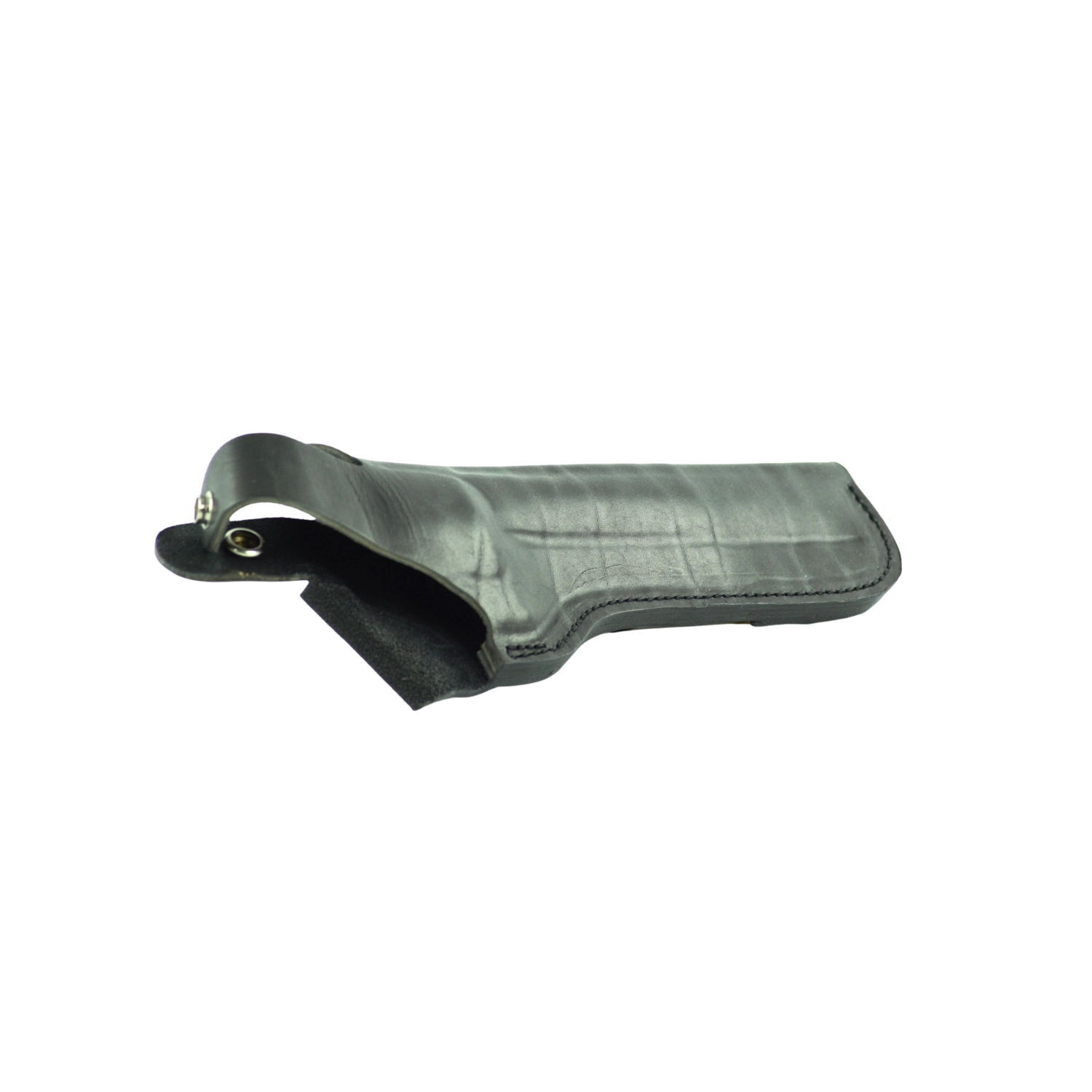 Olivgrünes Schaub Lederholster mit Knopfverschluss