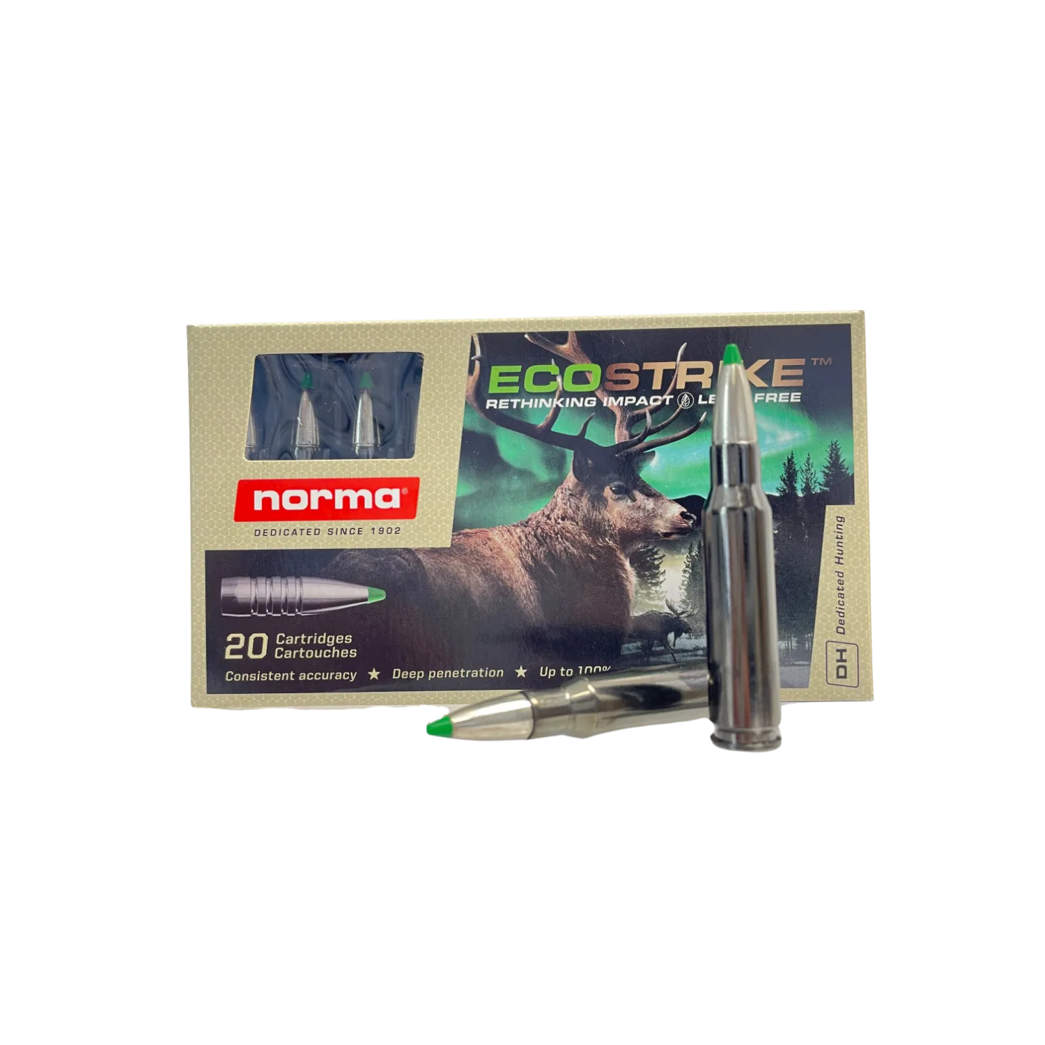 Norma Ecostrike Silencer 8x57 JS Bleifrei 150gr 20 Schuss