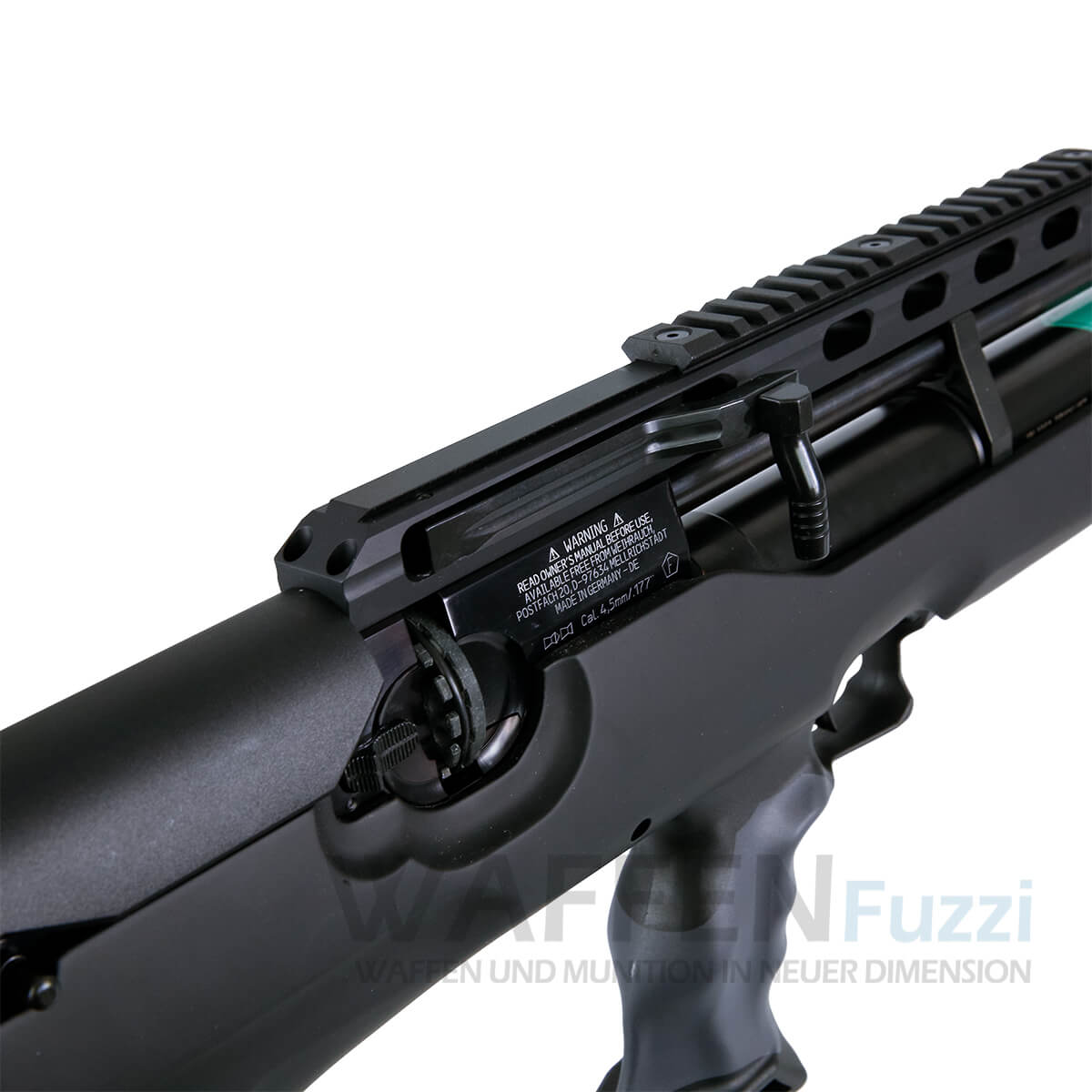 _51A8732-Kopie Weihrauch HW 100 BP Pressluftgewehr+Schalldämpfer mit sehr guter Preis/Leistung