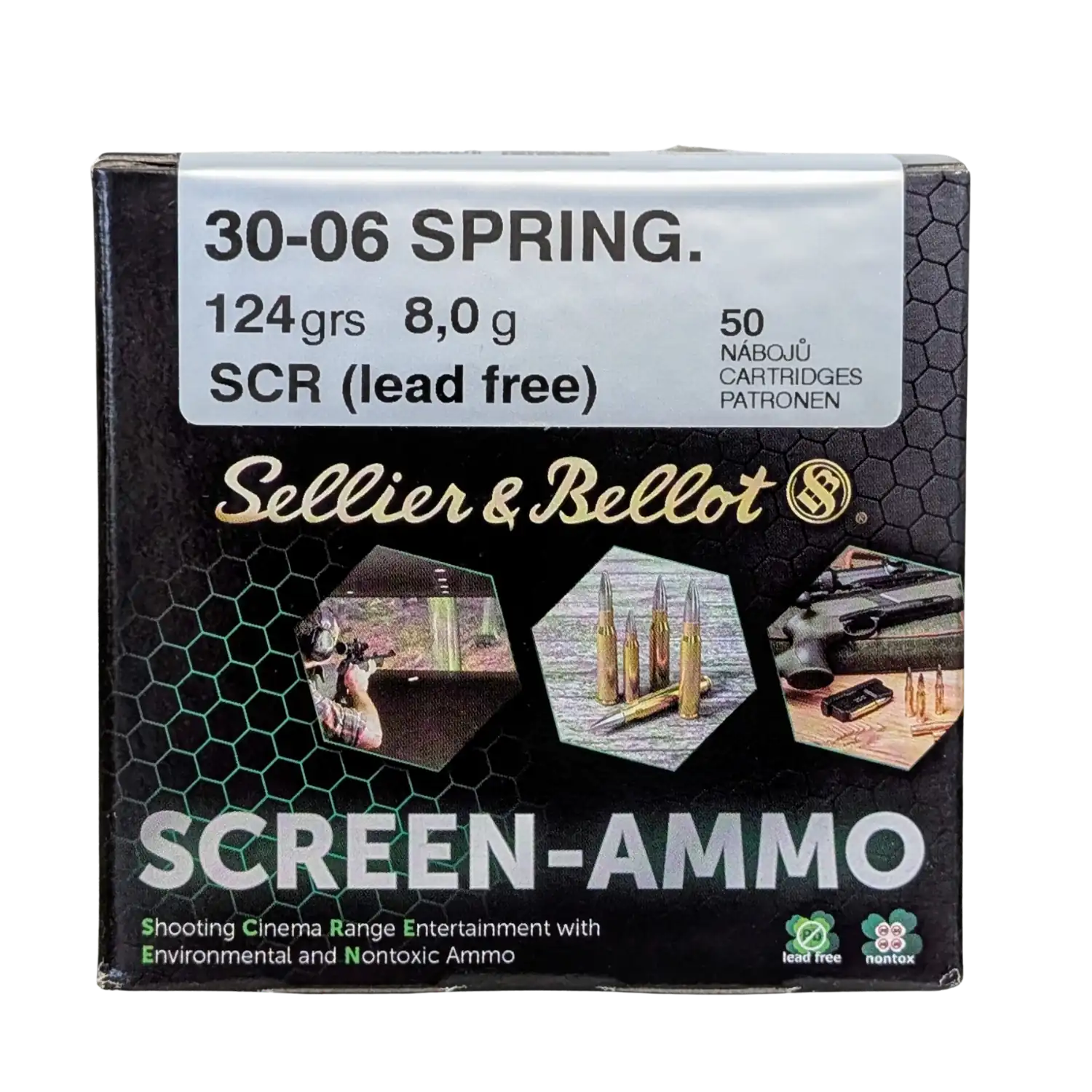 S&B .30-06 Spring Screen-Ammo SCR Zink 124 gr 50 Schuss