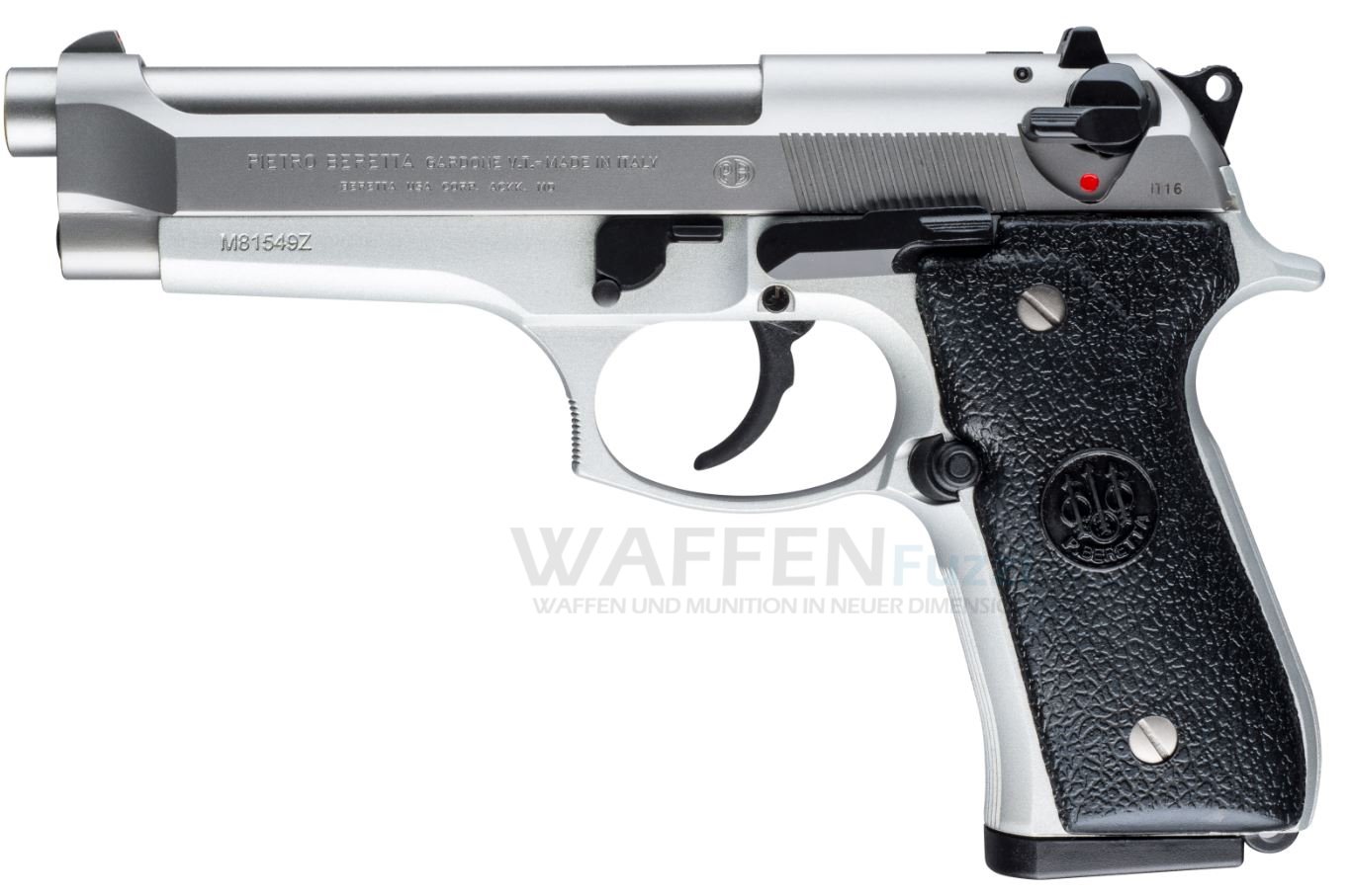 Beretta-Inox-9mm Beretta 92 FS Inox halbautomatische Kurzwaffe Kaliber 9mm Luger