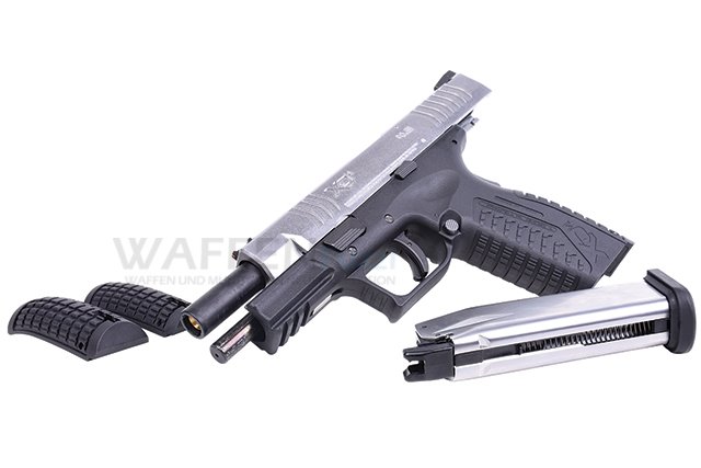 Airgun Springfield XDM 4.5 Silver Blow Back Pistole Kaliber 4,5mm Stahl BB