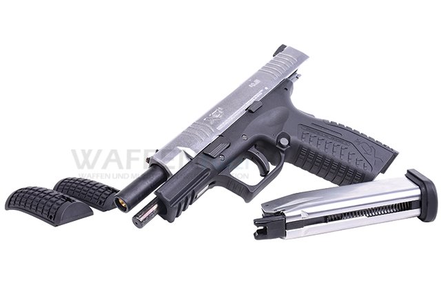SA-XDM45CBB4-SBE_9 Airgun Springfield XDM 4.5 Silver Blow Back Pistole Kaliber 4,5mm Stahl BB