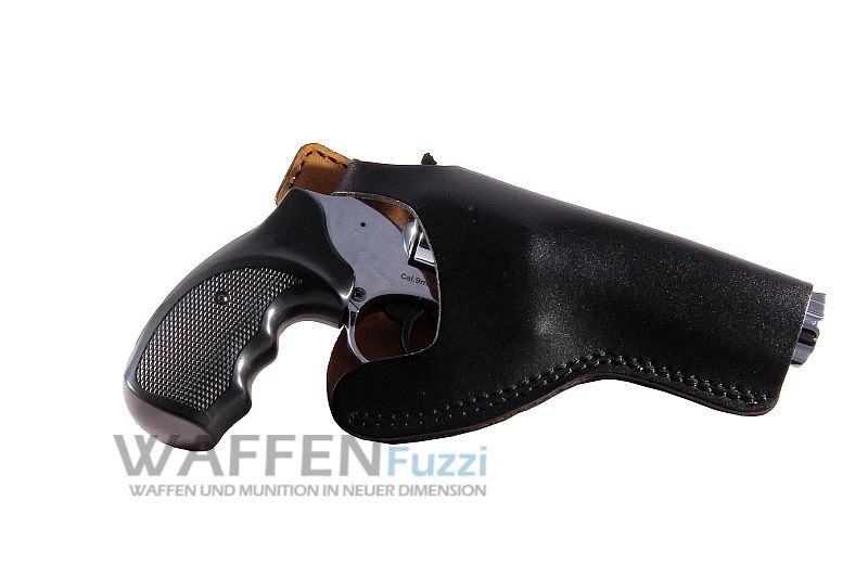 Pistolenholster_Lederholster_GuertelHolster_GSCHA-2053 Gürtelholster Schnellzieh-Holster für 4 Zoll Revolver Ekol, Record, Reck u.v.m.