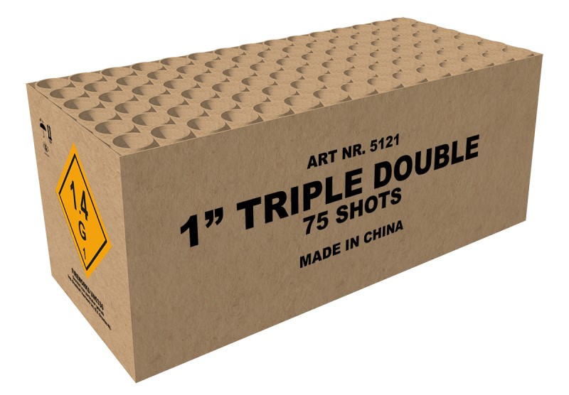Broekhoff Triple Double 1" 75 shots - 75 Schuss Verbundfeuerwerk Broekhoff Triple Double 1" 75 shots - 75 Schuss Verbundfeuerwerk