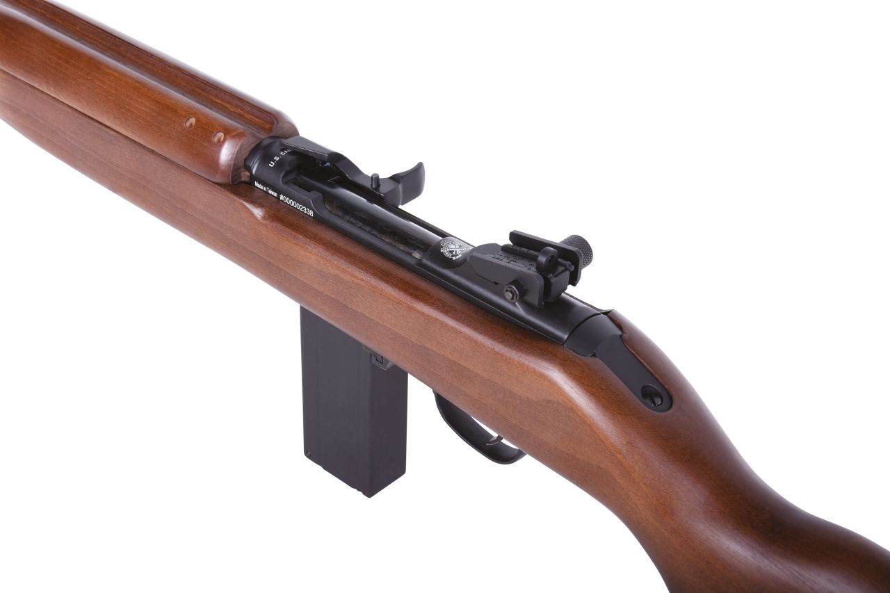 Springfield-CO2-Gewehr-M1 CO2 Gewehr Springfield M1 Holzschaft BlowBack Kaliber 4,5mm Stahl BB