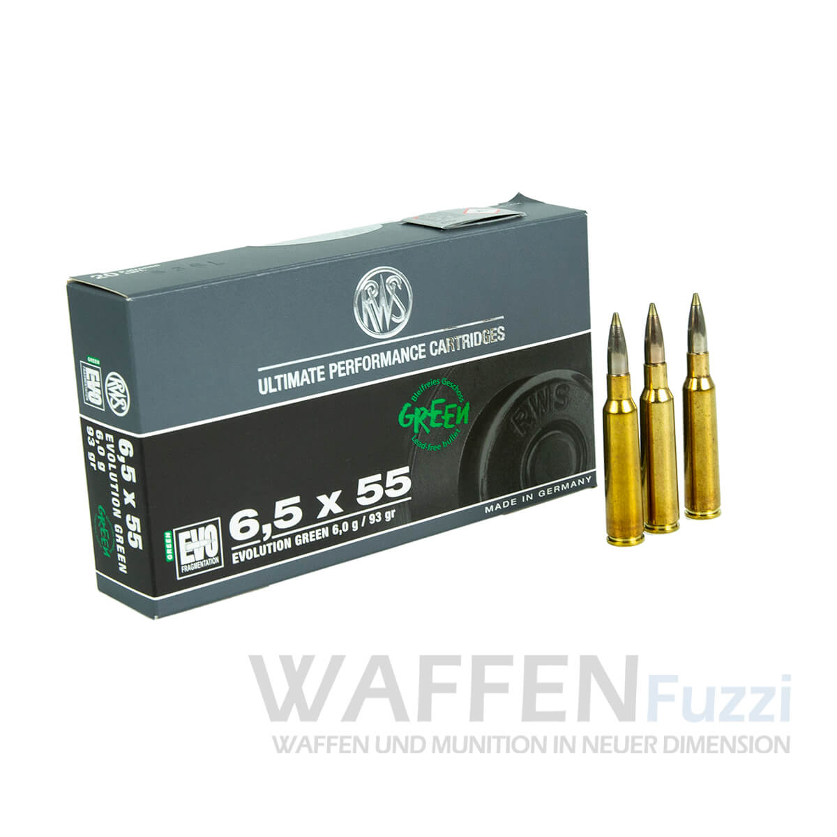 PP2_0660-Kopie RWS Büchsenpatronen 20 Schuss Kaliber 6,5x55 Evo Green