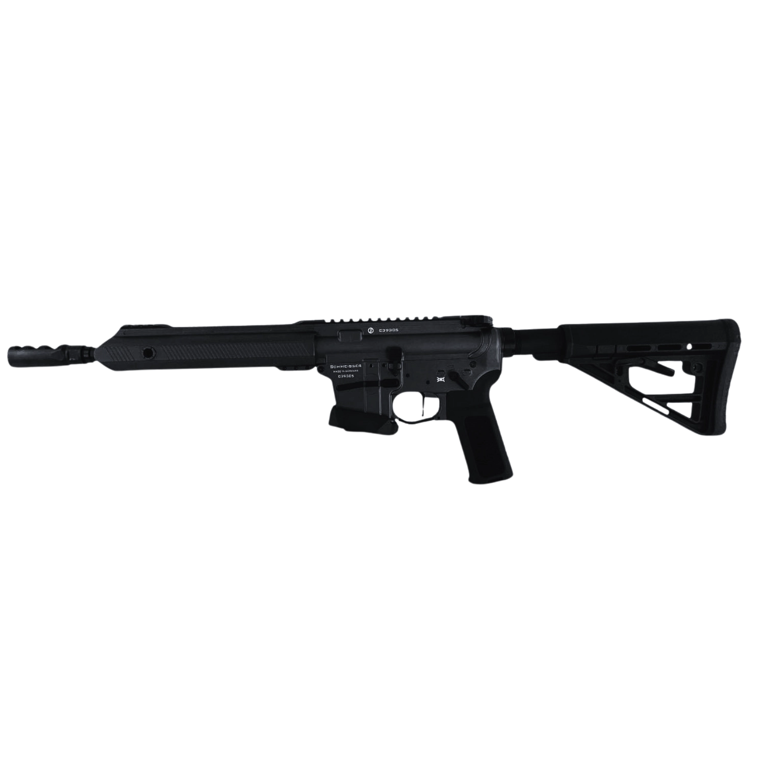 Schmeisser S4F PCC 9mm 10 Zoll/ schwarz, mattes Langlaufgewehr mit gutem Griff