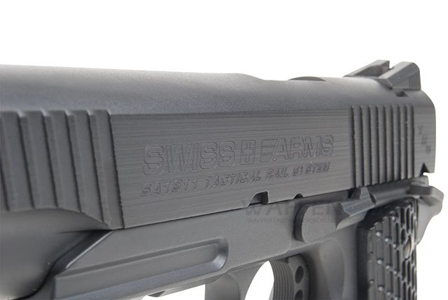 Swiss-Arms-Tactical-Rail-System-1911 CO2 Waffe 1911 zerlegbare Vollmetall Pistole Kaliber 4,5mm BB