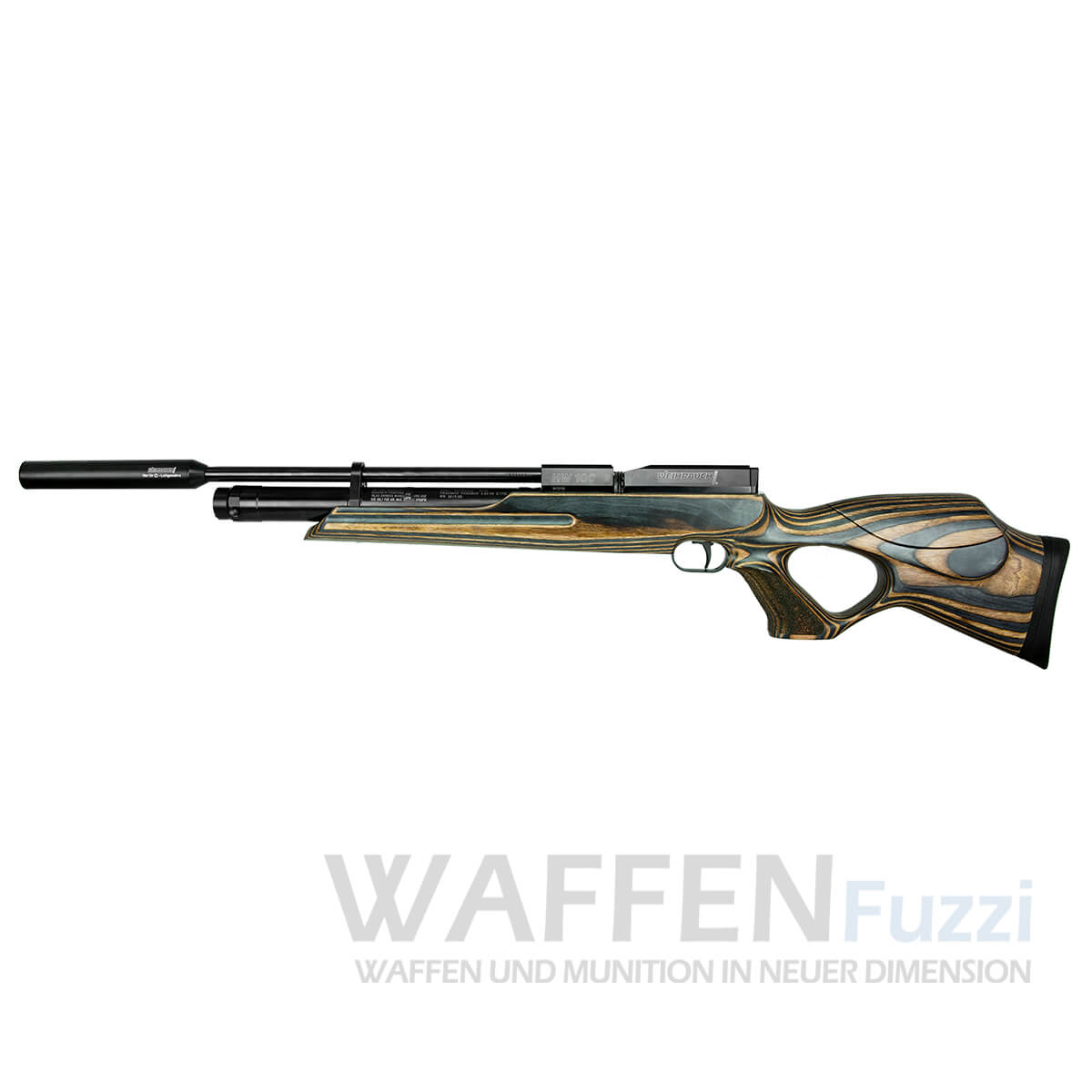 PP2_0024-copydY4L39HLqNQJx HW 100T Weihrauch Pressluftgewehr Schichtholz + Schalldämpfer Kaliber 4,5mm Diabolo