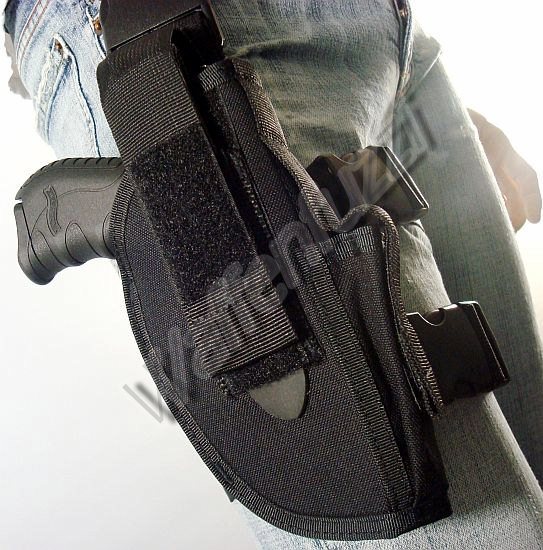 Oberschenkelholster / Gürtelholster aus Nylon für große Pistolen oder Revolver