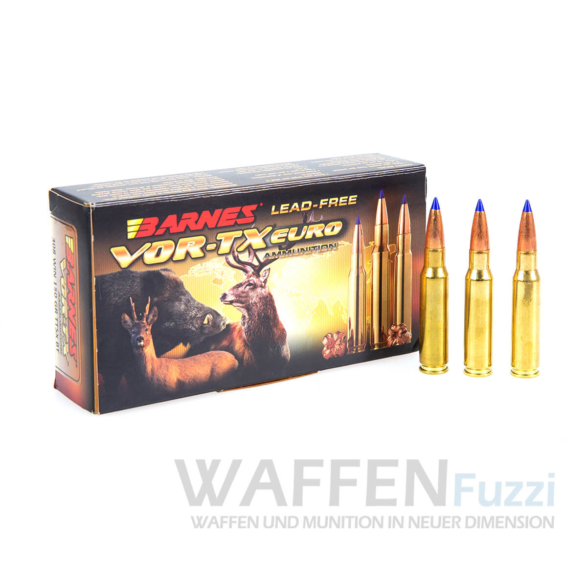 Barnes-308-Win-TTSX-Vor-TX-Int-bleifreie-Jagdpatronen-150-grs Barnes .308 TTSX 130gr Bleifreie Jagdmunition
