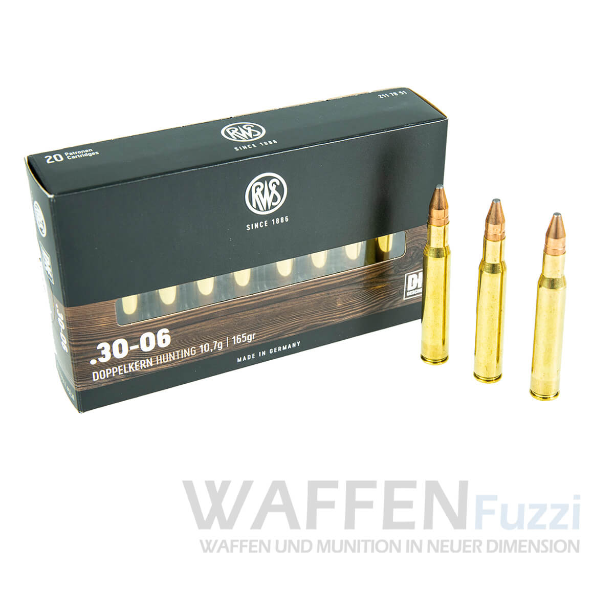 PP2_0817-copy RWS Jagdmunition Kaliber .30-06 Doppelkern Geschosse 165grs
