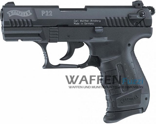 Walther P22 Schreckschusswaffe 9mm brüniert #Wie neu