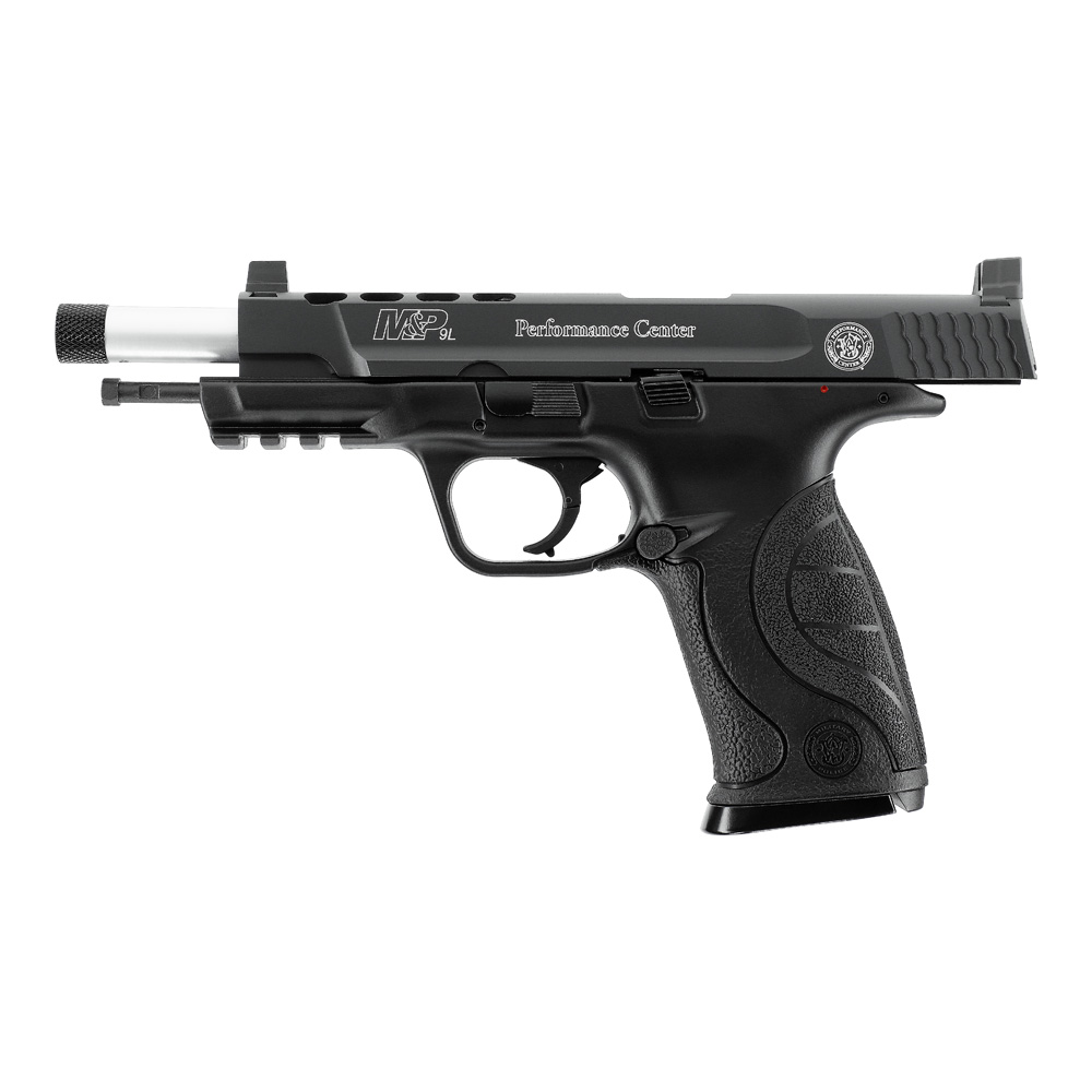 Smith-Wesson-MP9L-Performance-4-5mm-BB CO2 Pistole S&W M&P9L Performance Center 4,5mm BB BlowBack Hohes Visier