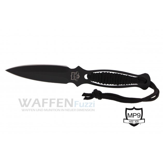 Wurfmesser-mit-Griffwickelung Wurfmesser von MP9 mit aufwendiger Griffwickelung Klinge aus 420er Stahl