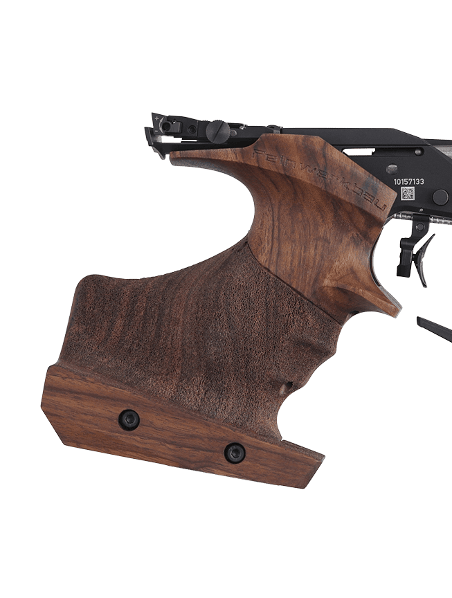 Formgriffschale für Feinwerkbau Luftpistole P 8X Nussbaumholz Formgriffschale für Feinwerkbau Luftpistole P 8X Nussbaumholz