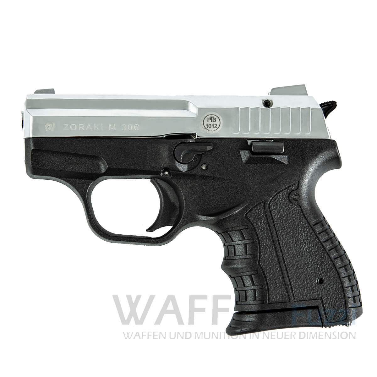 Zoraki-906-Chrom-9mm-P-A-K Zoraki M906 Schreckschusspistole Vollchrom Ausführung