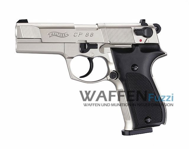 Walther CP88 CO2 Pistole 4,5 mm Diabolo, vernickelt