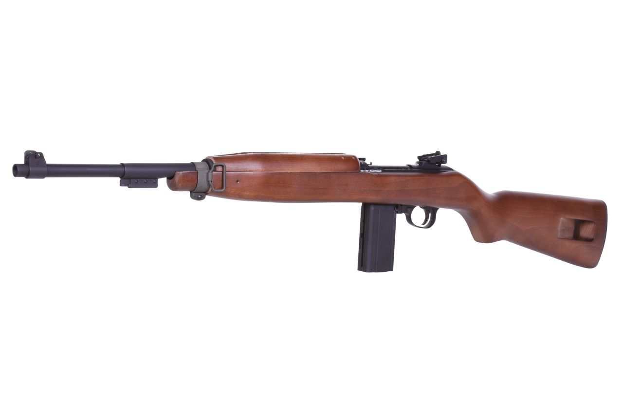 CO2 Gewehr Springfield M1 Carbine Holzschaft Kaliber 4,5mm Stahl BB Blow Back 